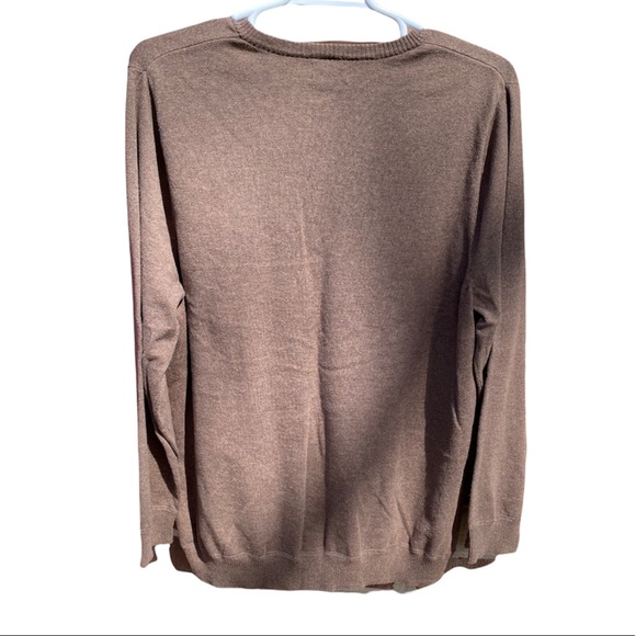 Sonoma Brown Cotton sweater Size XXL - Picture 3 of 7